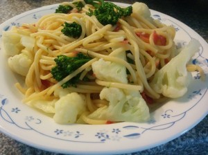 IMG_20160815_140918-Spaghetti with cauliflower and broccolini