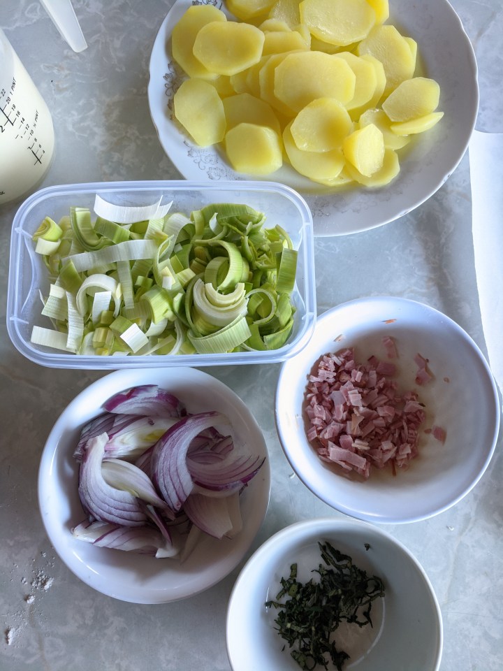 IMG_20200709_105638 sausage-leek-potato gratin ingredients